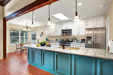 Example of a southwest kitchen design in Albuquerque