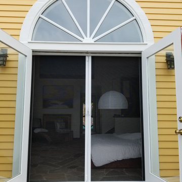 Double French Doors - Retractable Screens To Balcony