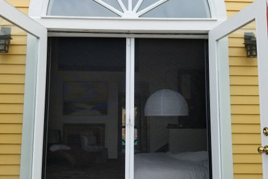 Double French Doors - Retractable Screens To Balcony