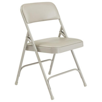NPS® 1200 Series Premium Vinyl Upholstered Double Hinge Folding Chair, Warm...