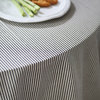 Linen Cotton Jazz Tablecloth, Black, 140x250cm