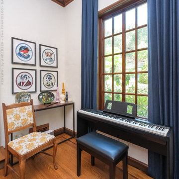 Striking Music Room with New Wood Window - Renewal by Andersen Bay Area, San Fra