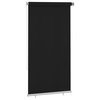 vidaXL Roller Blind Window Shade with Pull Cord Roll up Blackout Blind Black