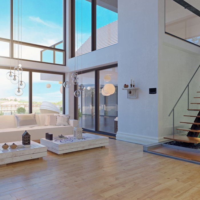 Example of a living room design in Seattle