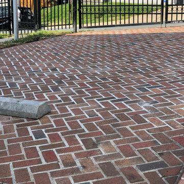 Brick Paver Driveway, Steps, Patio, Herb Garden, and Walkway in Bethesda MD