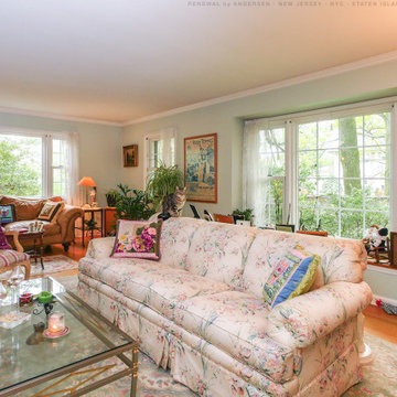 Large Windows in Wonderful Living Room - Renewal by Andersen NJ / NYC