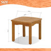 Amazonia Intan 1-Piece Square Side Table | Certified Teak | Ideal for Patio