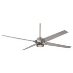 Minka Aire - Minka Aire Spectre 60" LED Ceiling Fan With Remote Control, Brushed Nickel/Silver - Features