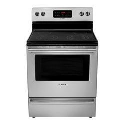Bosch 300 Series 30" Electric Freestanding Range, Stainless Steel | HES3053U - Gas Ranges And Electric Ranges
