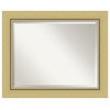 Landon Gold Beveled Bathroom Wall Mirror - 34.25 x 28.25 in.