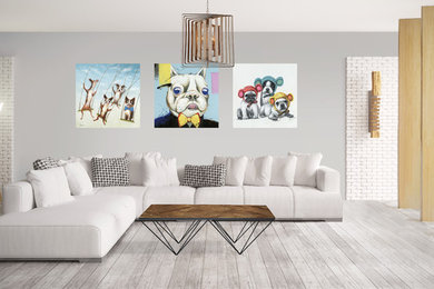 Cute Dogs Oil Paintings (Product)