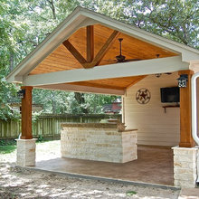 Back Pergola decking, Screening & Pergola Ideas