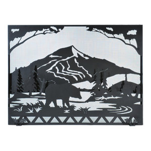 Meyda Lighting 45 25 W X 37 H Diamonds Fireplace Screen Sahara
