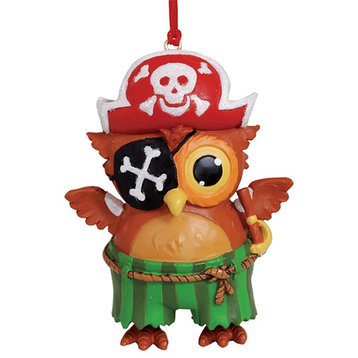 Cape Shore Jolly Ole Matey Pirate Owl Christmas Holiday Ornament