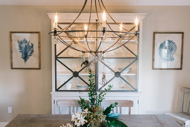 Inspiration for a coastal dining room remodel in San Diego