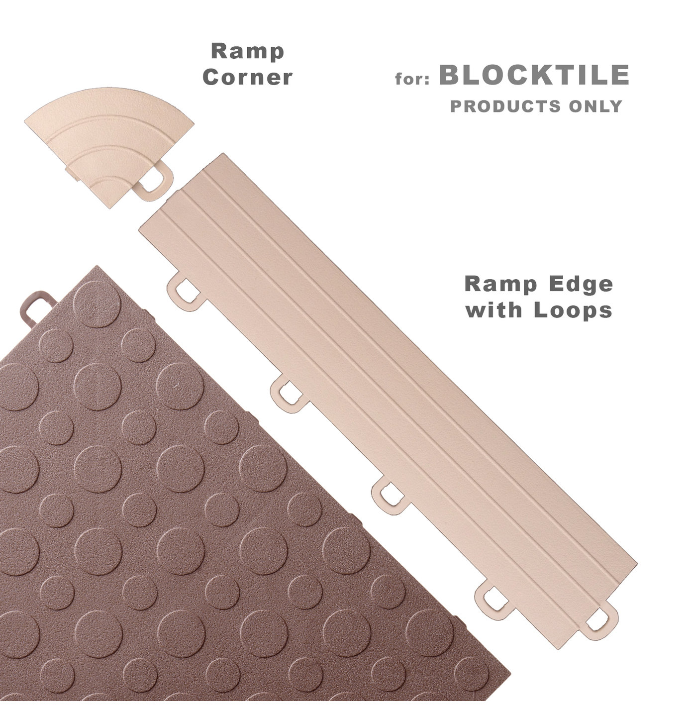 BlockTile Interlocking Ramp Edges, Set of 14 - Contemporary - Carpet ...