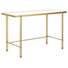 Inez Rectangular 48'' Wide Desk in Brass