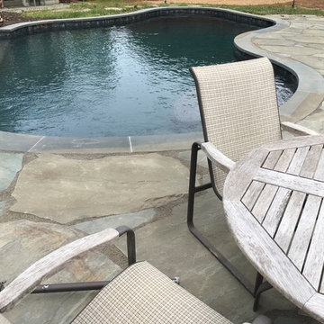 Pool Waterfall and Patio “Sneak Peek”