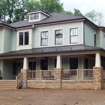 Hardie Light Mist w/ Navajo Beige Trim in Glendale, MO. 63112