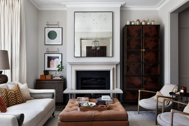 Design ideas for a traditional living room in London.