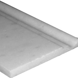 Statuary Crystal Marble Italian White Statuario 5/8" Baseboard Molding Polished - Home Decor