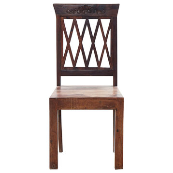 Handcrafted Solid Wood 39" Dining Chair