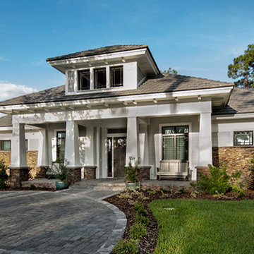 Sater Design Collection's 7083 "Prairie Pine Court" Home Plan