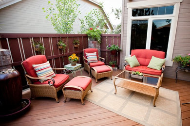 Deck - large backyard deck idea in Denver