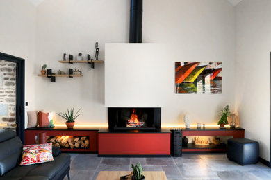 Exemple d'un salon tendance.