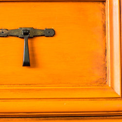 Barcelona Orange Midcentury chest - Accent Chests And Cabinets