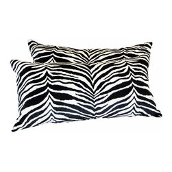 Zebra Print Pillows - Decorative Pillows