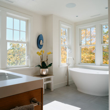Wooded Home Renovation Overlooking Lake in Salisbury, CT | Twin Lakes Renovation
