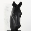 Hidalgo, 2-Piece Set, 14Lx3W Black Majestic Horse Bookends