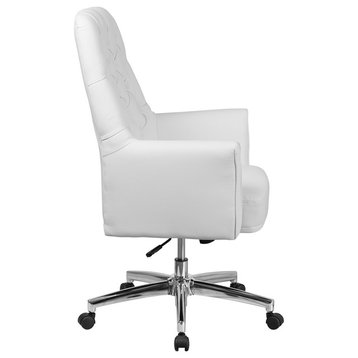 Mid-Back Executive Chair, White