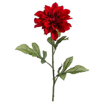 Silk Plants Direct Dahlia Spray - Red - Pack of 12
