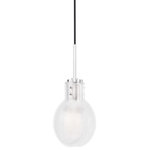 Mitzi by Hudson Valley Lighting - Jenna 1-Light Pendant, Polished Nickel, Clear Glass - Features: