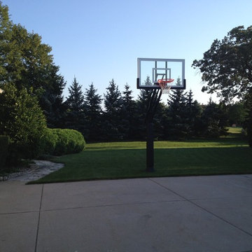 Steven G's Pro Dunk Gold Basketball System on a 30x20 in Kenosha, WI