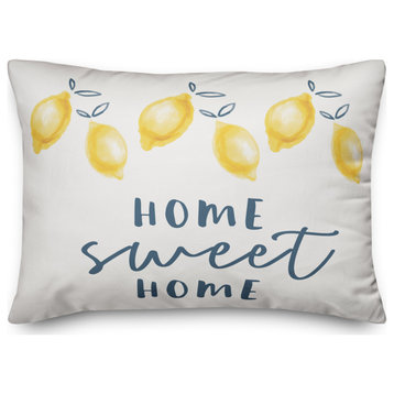 Home Sweet Home Lemons 14x20 Spun Poly Pillow