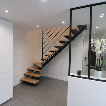 escalier sur mesure avec limon central