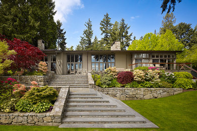 Inspiration for a contemporary exterior home remodel in Seattle