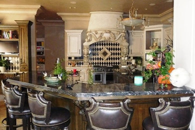 Example of a classic kitchen design in Other