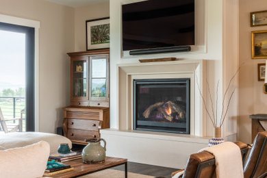 Inspiration for a french country living room remodel in Denver