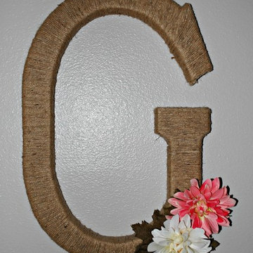 Twine Wrapped Initial Wreath for All Seasons