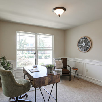 Modern and Panelled Home Office