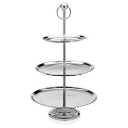 Contemporary Dessert And Cake Stands by GODINGER SILVER