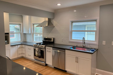 Minimalist kitchen photo in Portland