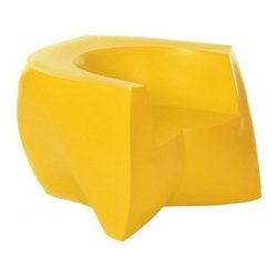 Heller - Frank Gehry Color Easy Chair, Yellow - Outdoor Lounge Chairs