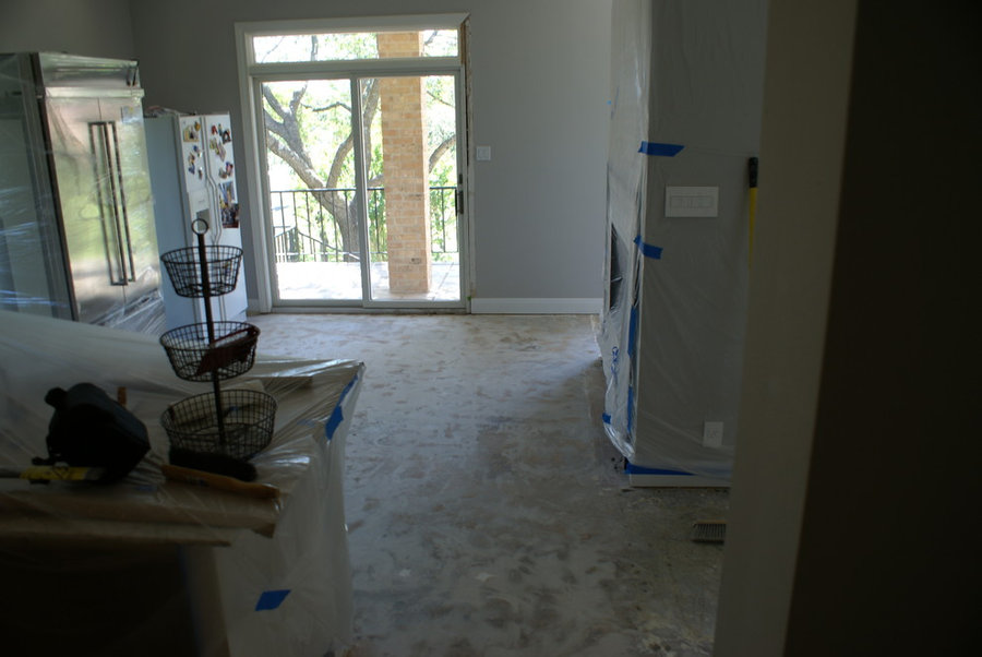 Westlake dark wood floors