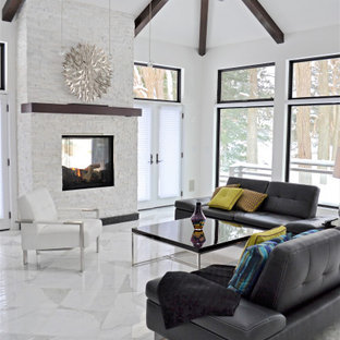 Ideas para salones | Fotos de salones con suelo de mármol - Diciembre