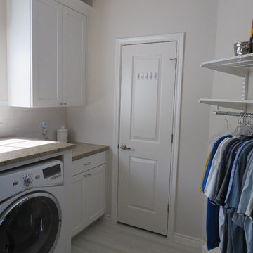 Transitional laundry room, Austin, Texas